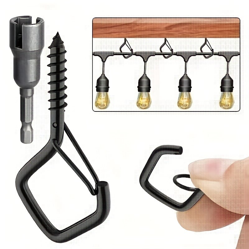 Stainless Steel S-Hooks – Safety Lock, Weatherproof & 20-Pack for String Lights