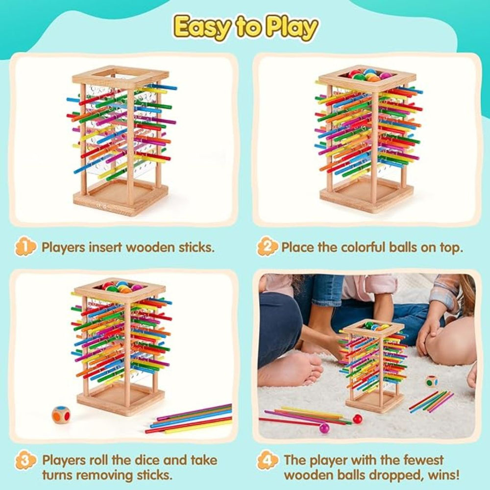 Enhanced Product Title: "3-in-1 Holzstäbchen Stapelspiel – Fördert Feinmotorik und Kreativität für Kinder" 

This title includes relevant keywords for better visibility in Google Shopping while clearly conveying the product's purpose and benefits.