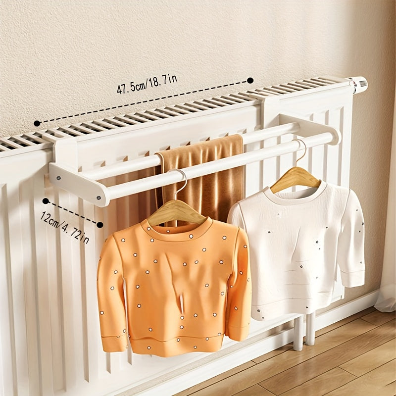 Radiator Drying Rack – Dual-Bar, Tool-Free Mounting & Foldable Metal