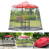 Patio Umbrella Mosquito Net – Ø335cm, Zippered, Fits 229–299cm Umbrellas