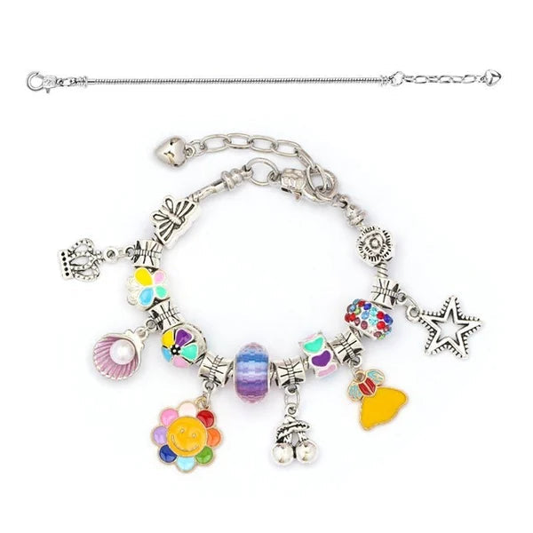Kids Jewelry Making Kit – 100+ Beads, Charms & Adjustable Chains