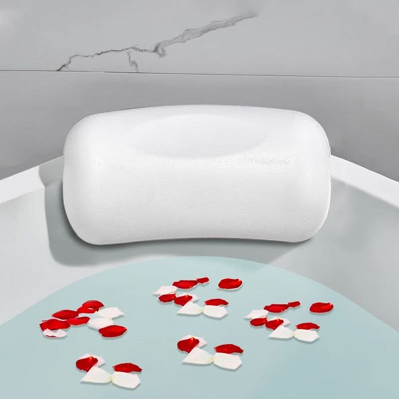 Ergonomic Bath Pillow – Non-Slip Grip, Water-Repellent Foam & Neck Support
