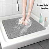 Non-Slip Loofah Shower Mat – Quick-Drying PVC, 53×53cm & 2200 g/m² Density