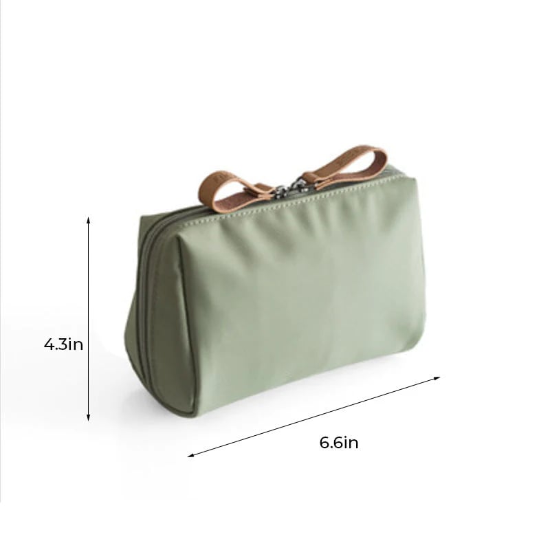 Padded Cosmetic Bag – Nylon Foam Lining, Spacious Main Compartment & 4 Colors