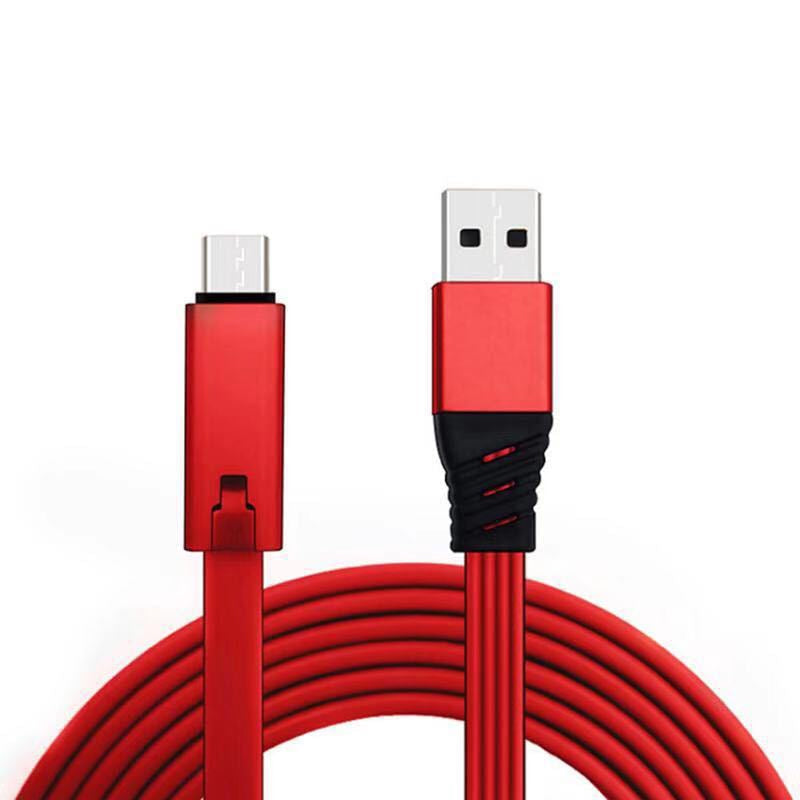 Adjustable Charging Cable – 150cm Cuttable Length & USB-C/Android/iPhone Compatible