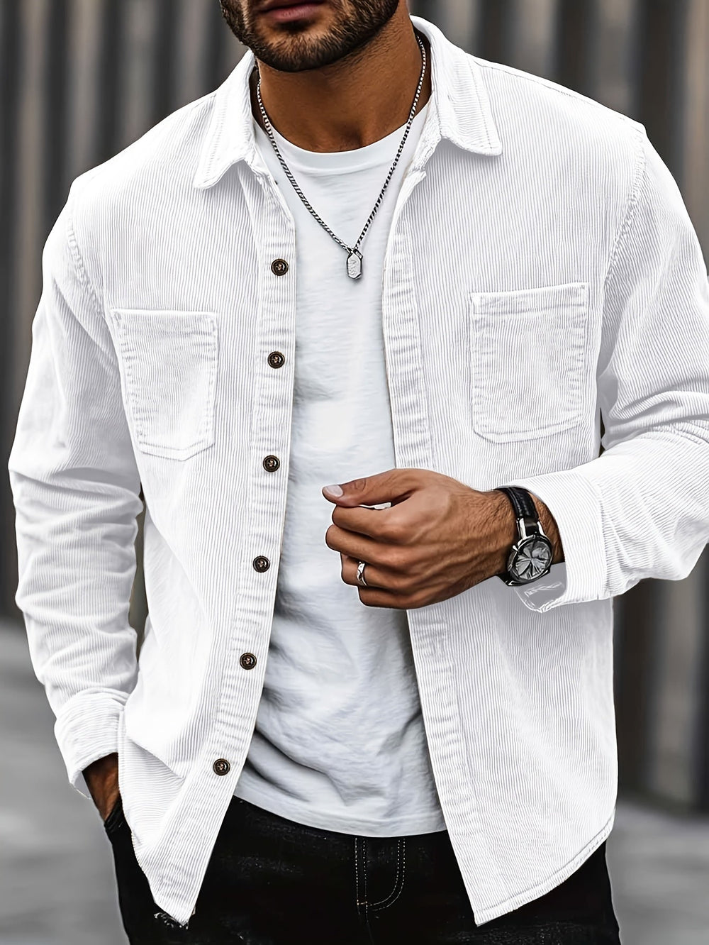Johan™ Men's Corduroy Shirt Jacket - Stylish & Versatile Outerwear for Every Season