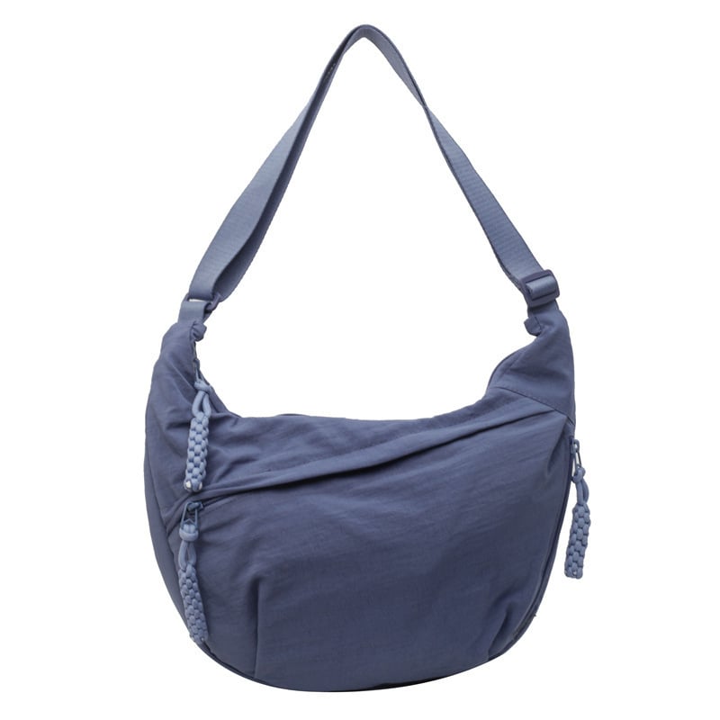 Nylon Crossbody Bag – Multiple Compartments, Adjustable Strap, 34×22cm, Unisex