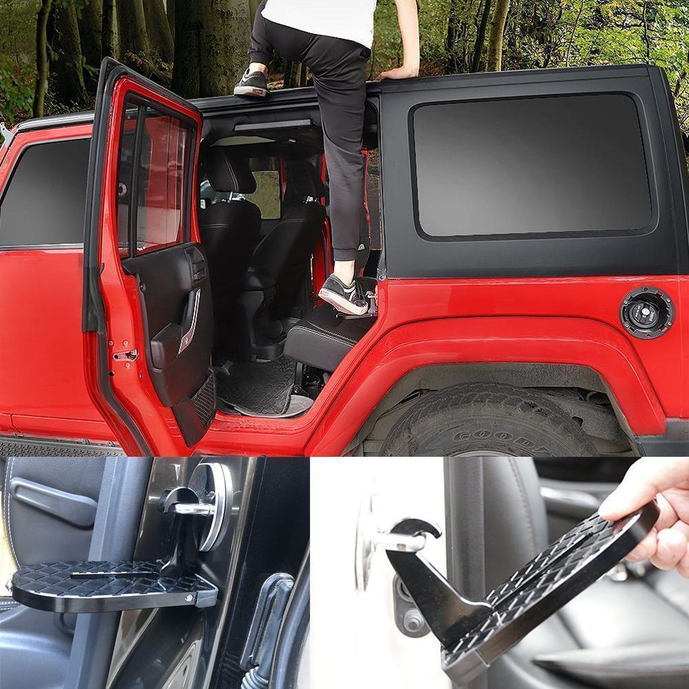 Enhanced Product Title: "Auto Trittbrett mit Nothammer – Praktische Einstiegshilfe für Dachträger & Fahrzeugzugang" 

This title includes relevant keywords while maintaining clarity and appeal for potential customers.