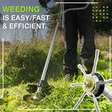 Optimized Product Title: "Stahl Unkrautschneider für Rasentrimmer – Hochwertiger Unkrautentferner für Gartenpflege" 

This title includes relevant keywords while emphasizing quality and purpose, making it more appealing for Google Shopping.