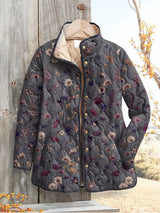 Enhanced Product Title: **Damen Retro Blumen Druck Casual Steppjacke – Leichte, Modische Jacke für Frühling und Herbst**

This title includes relevant keywords while maintaining clarity and appeal for potential customers.