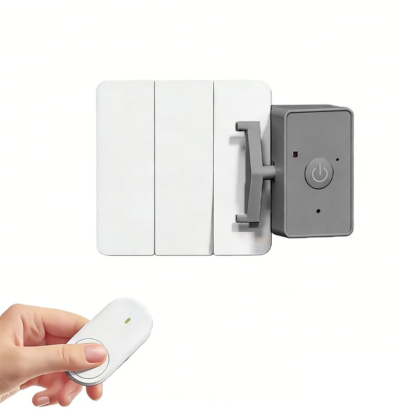 Wireless Remote Light Switch – 433MHz 1.5km Range, USB Rechargeable & Adhesive Mount