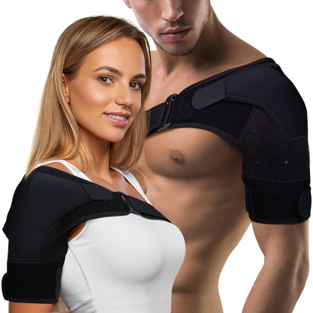 Adjustable Shoulder Brace – Breathable Fabric, One Size & Pain Relief Support