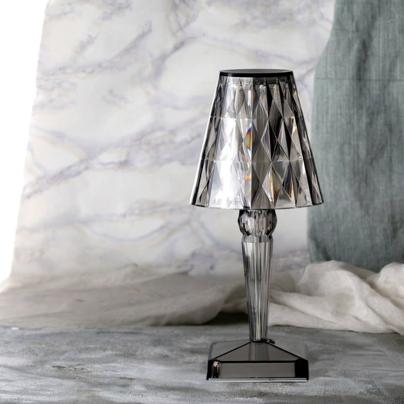 Crystal Table Lamp with Touch Control – LumeCrystal