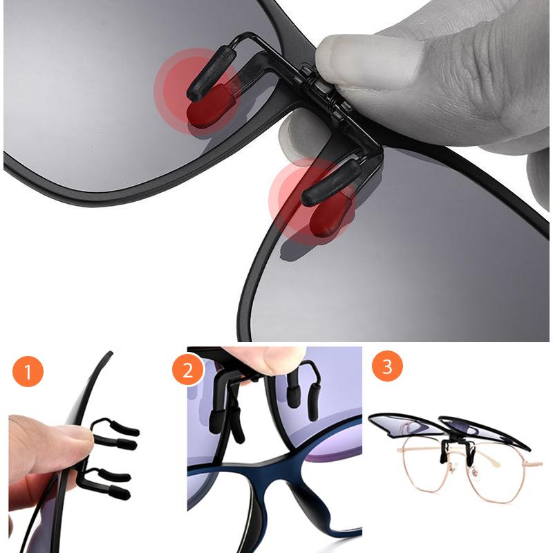 Polarized Clip-On Sunglasses – Flip-Up, UV400 Protection & Lightweight Magnesium