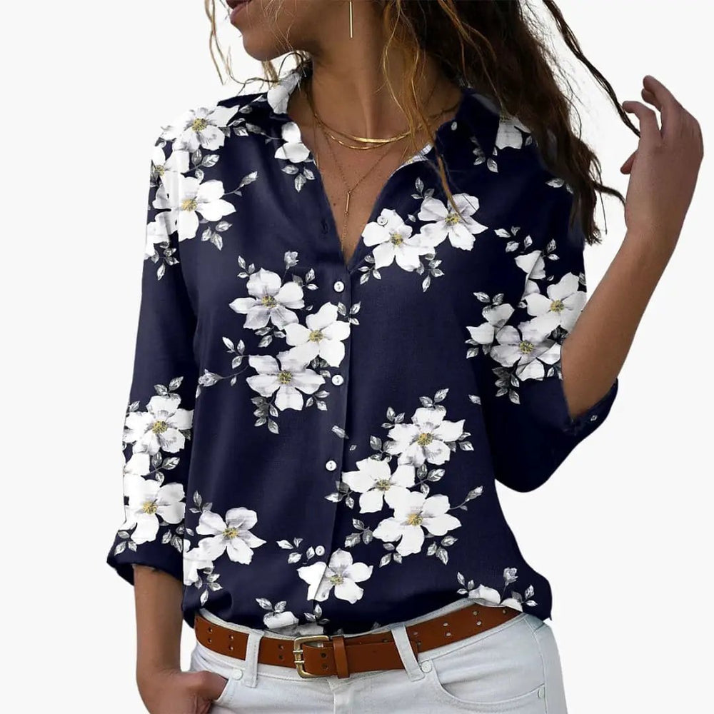 Women's Top – Floral Print, Summer & Casual