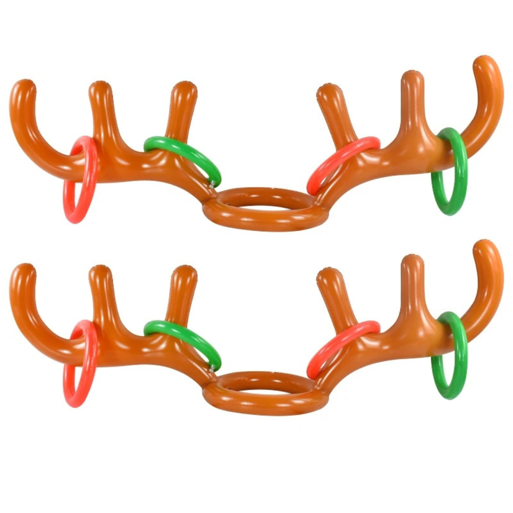 Reindeer Antler Ring Toss Game - Fun Christmas Outdoor Activity for Kids & Family Holiday Parties