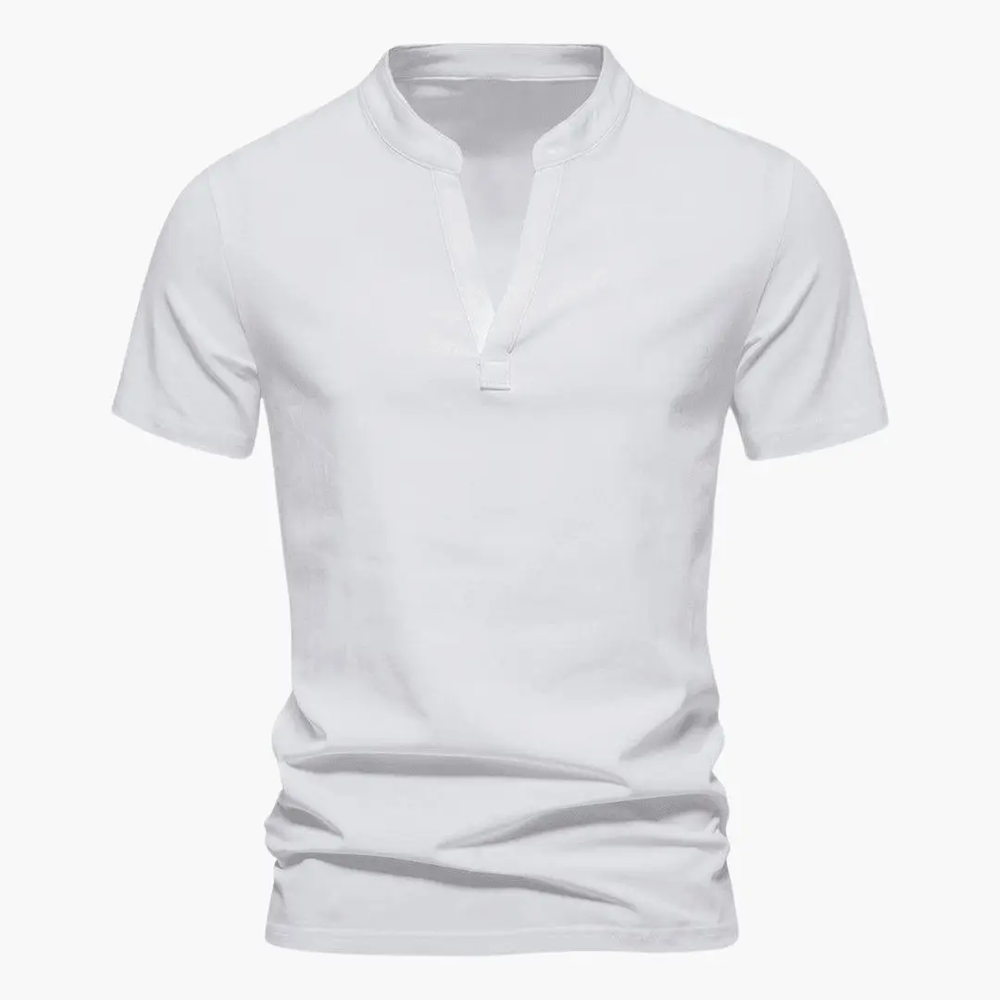 Men's V-Neck T-Shirt – Breathable Cotton, Everyday Fit & Versatile Style