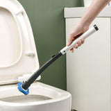 Disposable Toilet Brush – Replaceable Sponge Heads, 99.9% Bacteria Removal & Wall Mount Holder