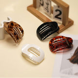 Women's Oval Hair Claw Clips – Seamless Non-Slip Matte Design, 4 & 6-Piece Sets