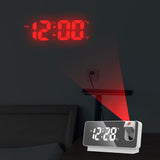 Digital Projection Alarm Clock – 180° Ceiling Projection, 7-Inch LED & Dual Alarm