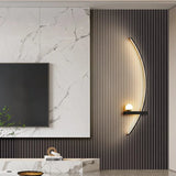 Curved LED Wall Light – 3 Light Modes, Aluminum Body & Built-In Shelf