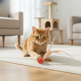 Enhanced Product Title: "FeatherBounce Katzenspielzeug - 3er-Set | Interaktives Spielzeug für Katzen mit Federn | Fördert Spiel und Bewegung" 

This title includes keywords that can help improve visibility in Google Shopping while clearly describing the p