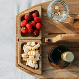 WineNest – Portable Wooden Picnic Wine Table