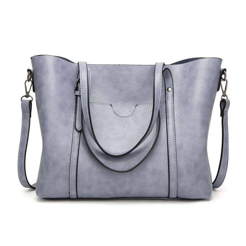 Women's Leather Handbag – Large Capacity, Adjustable Strap & 30×12×26cm PU Leather
