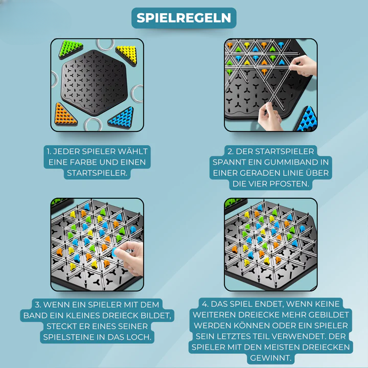 Enhanced Product Title: "Strategie-Dreieckspiel – Dominieren Sie das Spielfeld mit strategischem Dreiecke-Bilden | Spannendes Brettspiel für Taktikliebhaber" 

This title includes relevant keywords while emphasizing the game's strategic aspect and appeal