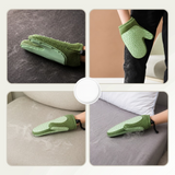Pet Grooming Gloves for Dogs & Cats – Soft Rubber Bristles, Hair Removal & Massage