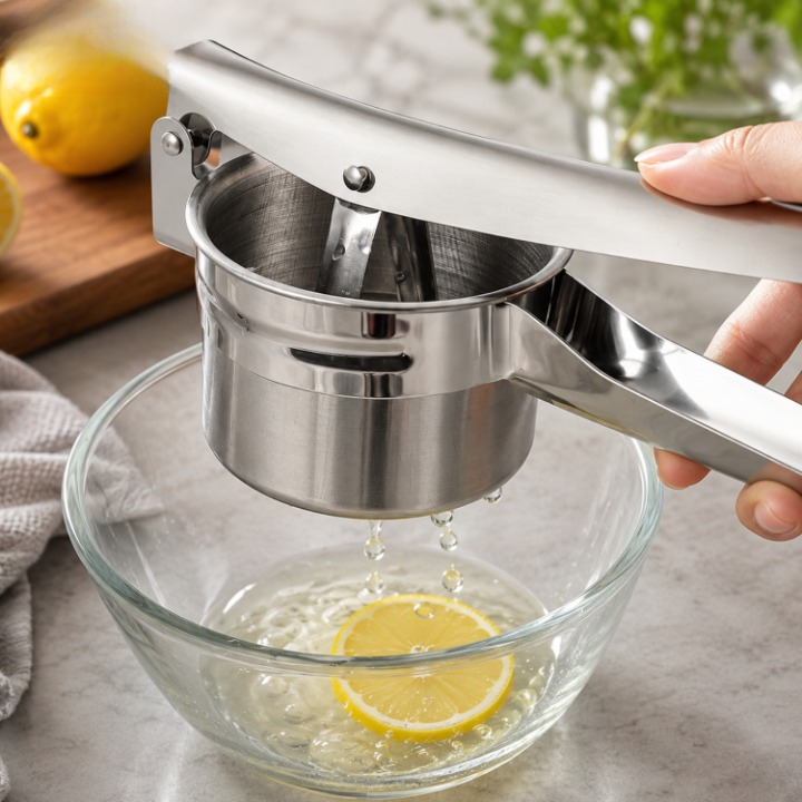 Stainless Steel Potato Masher – 304 Food-Grade, Ergonomic Grip & Dishwasher-Safe