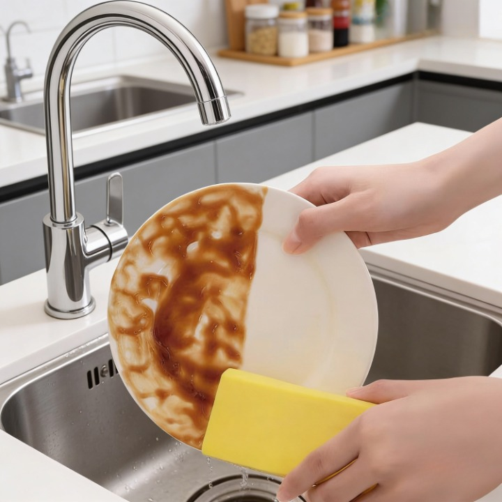 Reusable EVA Cleaning Sponge – Multi-Surface, Streak-Free & 3-Color Pack