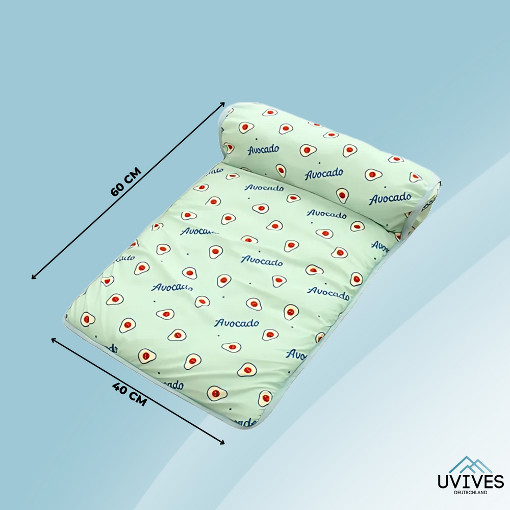 Ice Silk Pet Cooling Mat – Self-Cooling, Machine-Washable & Foldable