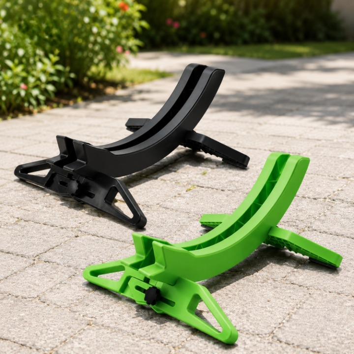 Bike Floor Stand – Fits 30-80mm Tires, Non-Slip Rubber Feet & Compact