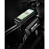 Optimized Product Title: "Wasserdichte Fahrrad-Rahmentasche mit Handy-Fenster – Hardcase für sicheres Smartphone-Management" 

This title includes relevant keywords for better visibility in Google Shopping while clearly describing the product's features.