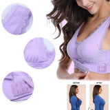 BowLift | Front Cross-Side Buckle Lace Bra