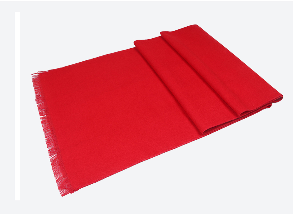 Decotic – Red Cashmere Scarf, Soft & Warm