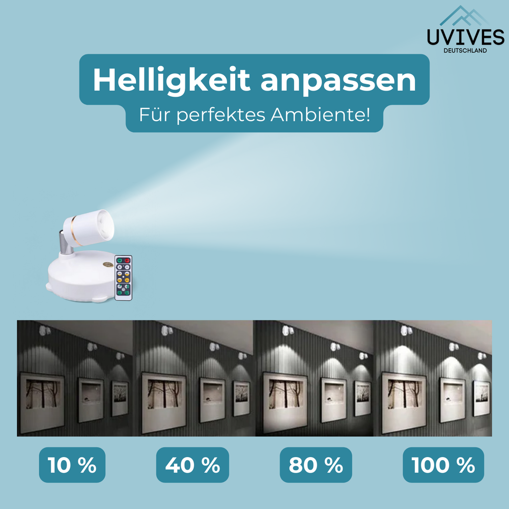 Enhanced Product Title: **Kabellose Dimmbare LED-Leuchte mit Fernbedienung – Flexibel und Kabelos für Innen- und Außenbereich** 

This title includes relevant keywords while providing more detail about the product's features and potential uses, making it