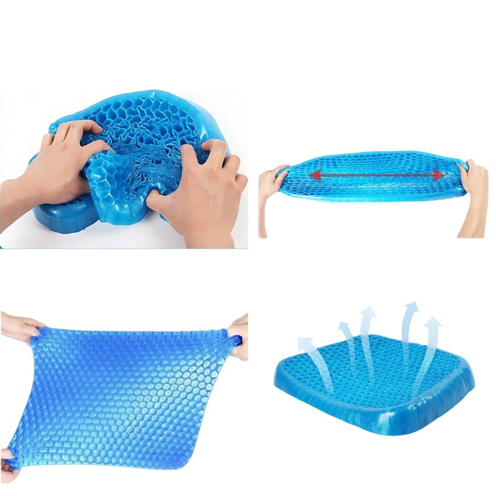 BowLift | Orthopedic Gel Seat Cushion | Pressure Relief, Tailbone Pain & Lower Back Support for Office Chair, Car & Wheelchair Use
