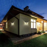 Solar Wall Light with Motion Sensor – IP65 Waterproof, 12h Runtime, White & Black Outdoor LED