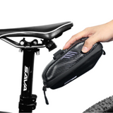 Wasserdichte Fahrrad-Satteltasche mit Schnellverschluss – Robustes Hardcase für sicheres Verstauen