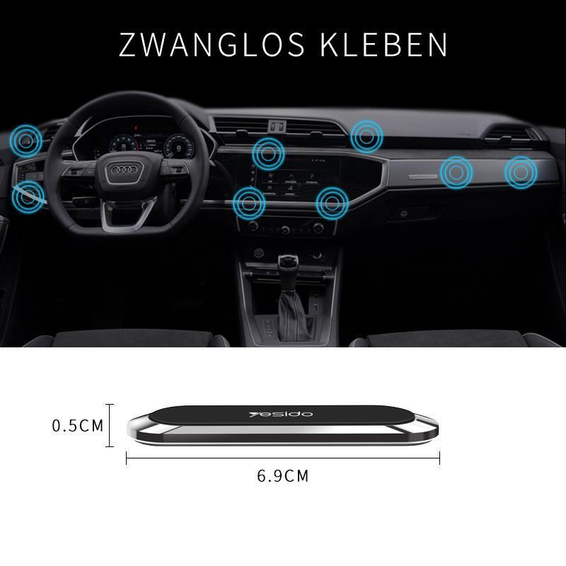 Magnetic Phone Holder – 360° Rotation, 6 N50 Magnets, Nano-Adhesive Base