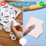 Präzisions-Schneide-Stift mit 360° Drehklinge – 6er Set für präzises Schneiden und Basteln