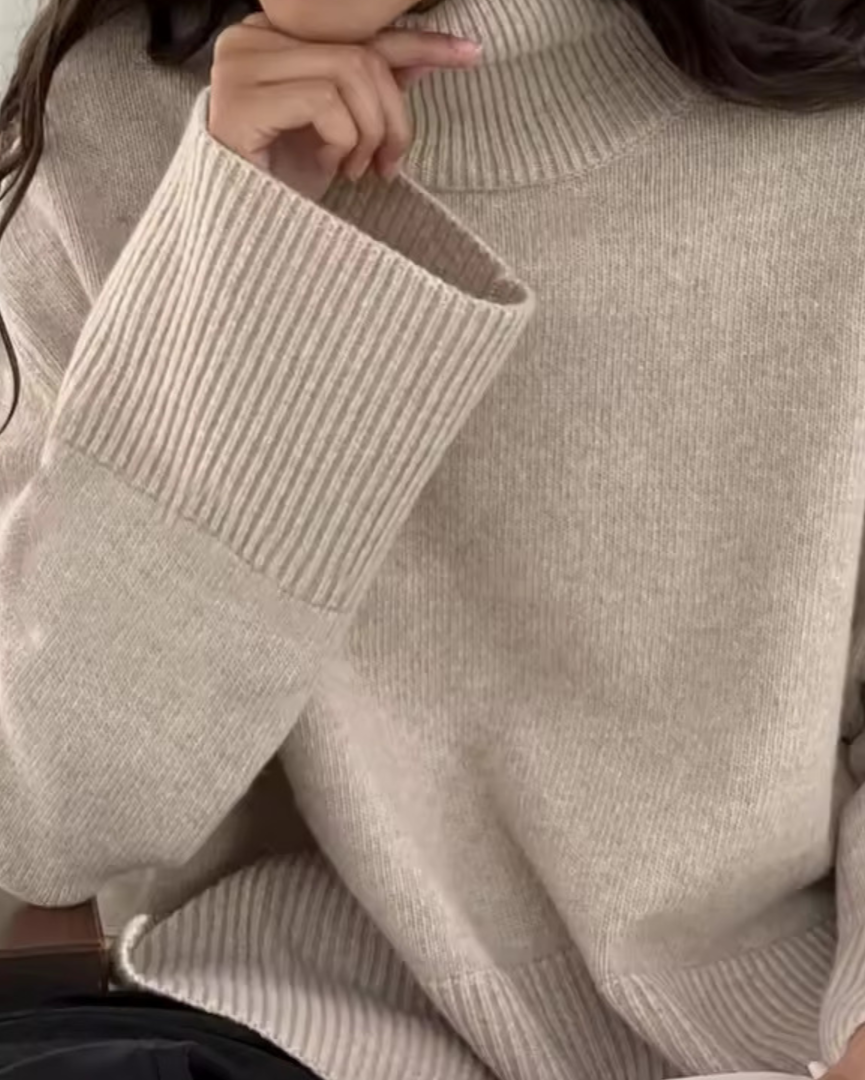 Enhanced Product Title: "Emma Women's Cozy Turtleneck Sweater - Stylish & Comfortable Roll Neck Pullover for Fall/Winter Fashion" 

This title includes relevant keywords and phrases that can help improve visibility and attract potential buyers on Google S