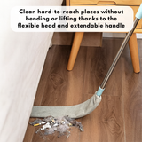 Optimized Product Title:  
"Flexibler Mikrofaser-Staubwedel mit ausziehbarem Stiel – Ideal für schwer erreichbare Stellen unter Möbeln"  

This title includes relevant keywords while enhancing clarity and appeal for potential buyers.