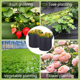Felt Grow Bags – Breathable Fabric, Drainage & 4-26L with Handles