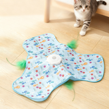 Interactive Cat Play Mat – Hidden Feather, 65 cm & 1200 mAh Rechargeable