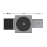 3-in-1 Wireless Charger – 15W MagSafe, Foldable & Phone/Watch/Earbuds