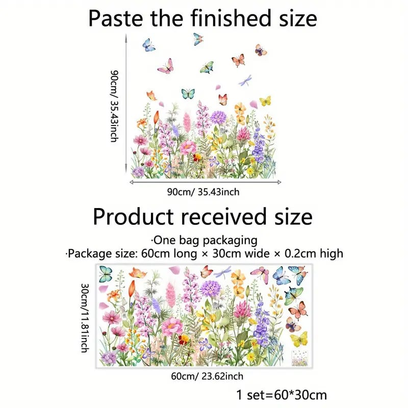 Optimized Product Title: "Blumen- und Schmetterling Fensteraufkleber – Dekorative Wandtattoos für Fenster und Wände" 

This title includes relevant keywords while also providing a clear description of the product's purpose and appeal.