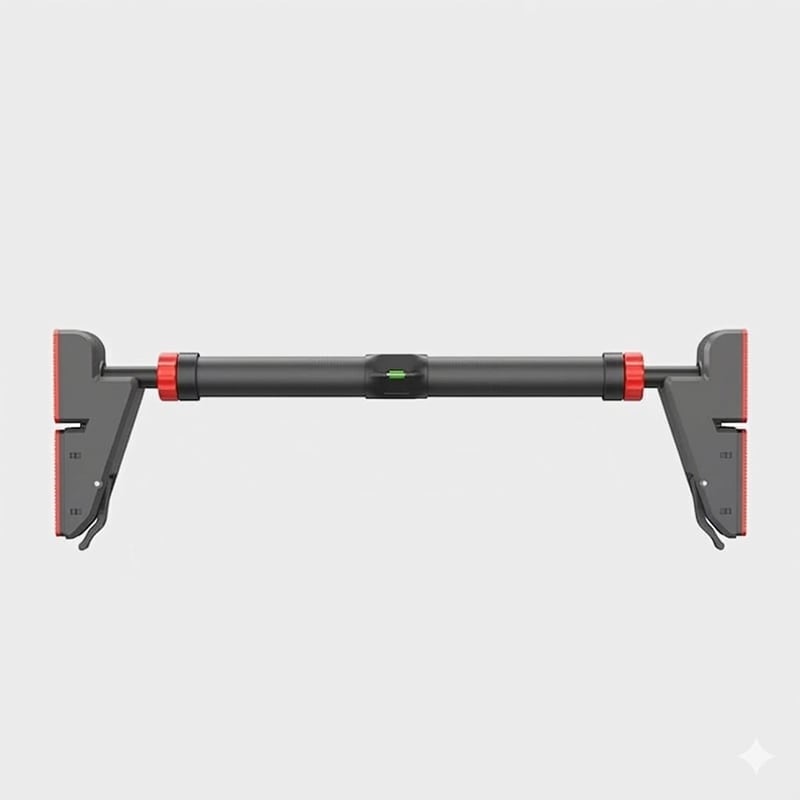 Doorway Pull-Up Bar – Steel, No-Drill Clamp & Built-In Level